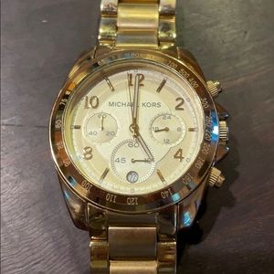 Michael Kors Chronograph, Boyfriend Style, Gold